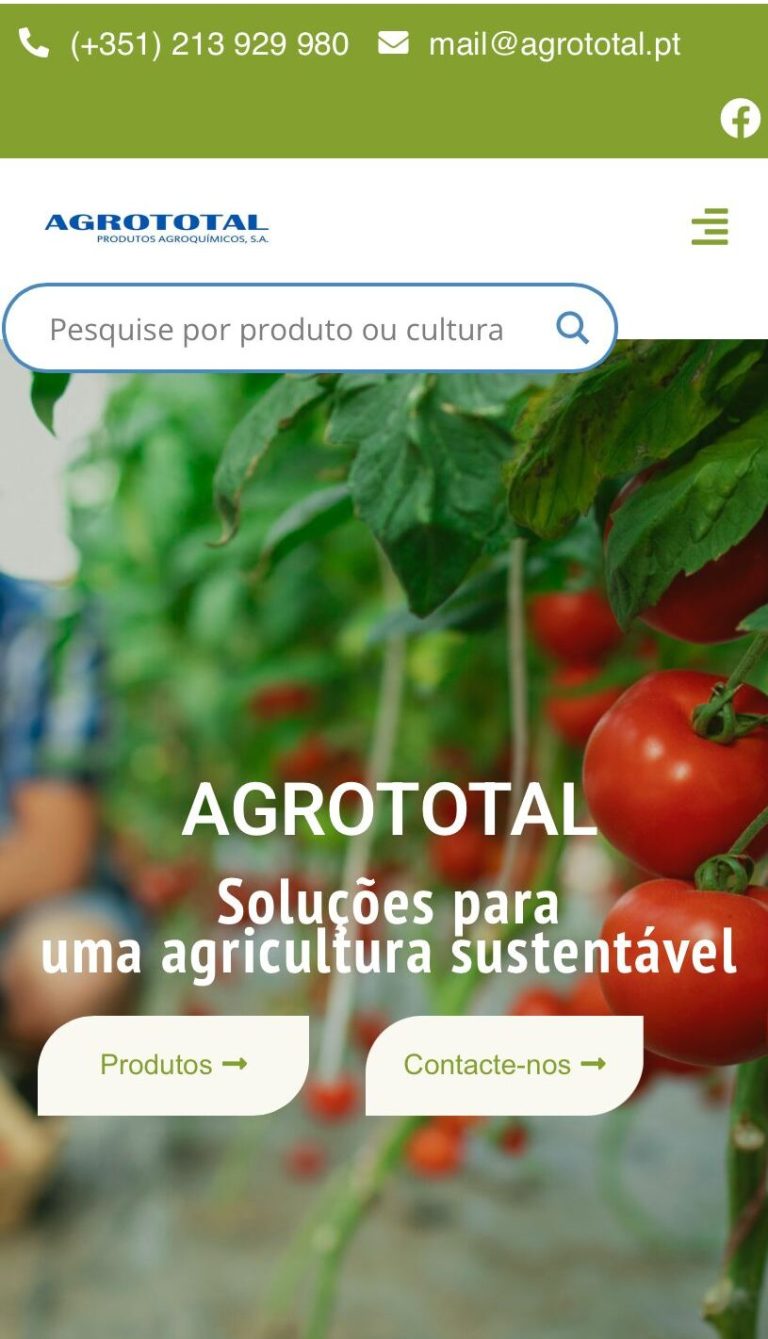 Agrototal - Website HomePage